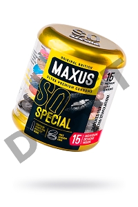 Презервативы MAXUS Точечно-ребристые в железном кейсе № 15