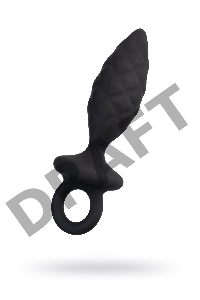 Анальная пробка Erotist Strob S - size, силикон, черная, 11,7 см