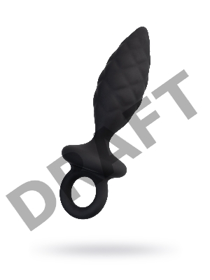 Анальная пробка Erotist Strob S - size, силикон, черная, 11,7 см