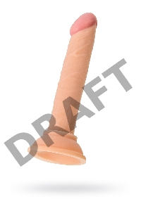 Анальный фаллоимитатор TOYFA Basic, PVC, телесный,14 см