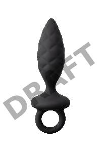 Анальная пробка Erotist Strob S - size, силикон, черная, 11,7 см