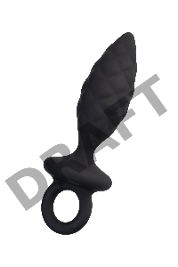 Анальная пробка Erotist Strob S - size, силикон, черная, 11,7 см