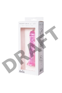 Розовый фаллоимитатор Distortion - 18 см.