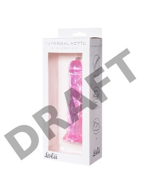 Розовый фаллоимитатор Distortion - 18 см.