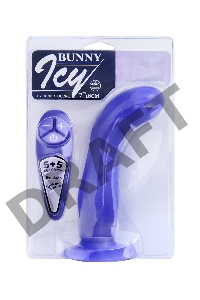 Вибратор NMC Icy Bunny на присоске с гибким стволом, фиолетовый, многофункциональный, 18 см
