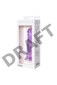 Фиолетовый фаллоимитатор Distortion - 18 см.