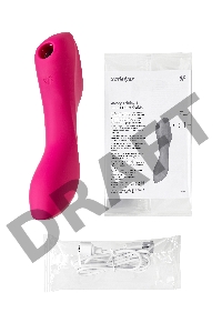 Вакуум-волновой бесконтактный стимулятор клитора Satisfyer Curvy Trinity 3, силикон, красный