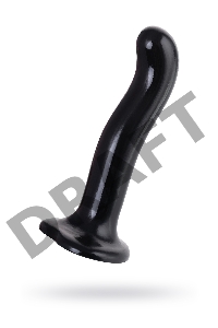 Ремневой нереалистичный страпон Strap-on-me, P&G SPOT, L, силикон, черный, 19 см.