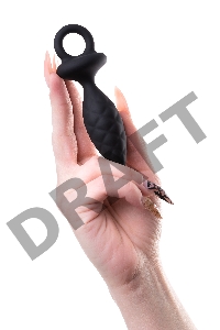 Анальная пробка Erotist Strob S - size, силикон, черная, 11,7 см