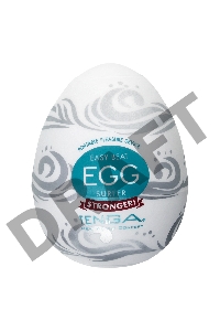 Нереалистичный мастурбатор TENGA №12 Surfer, TPE, белый, 6,1 см