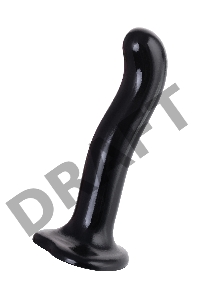 Ремневой нереалистичный страпон Strap-on-me, P&G SPOT, L, силикон, черный, 19 см.