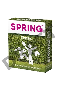 Презервативы Spring Classic, классические, латекс, 17,5 см, 3 шт