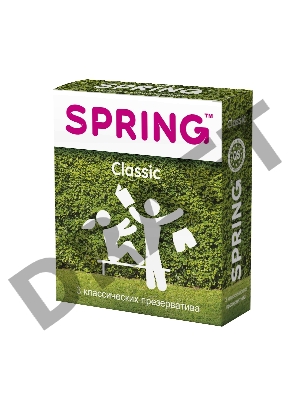 Презервативы Spring Classic, классические, латекс, 17,5 см, 3 шт