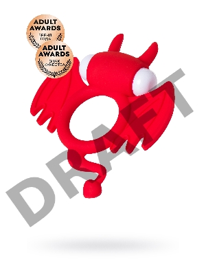 Эрекционное кольцо на пенис JOS SWEET DEVIL, силикон, красный, 8,5 см