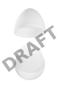 Нереалистичный мастурбатор TENGA №12 Surfer, TPE, белый, 6,1 см