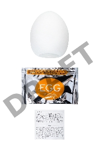 Нереалистичный мастурбатор TENGA №12 Surfer, TPE, белый, 6,1 см