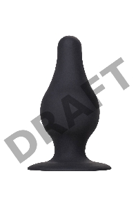 Анальная втулка Erotist Spade L, сайлекспан, чёрный, 11 см