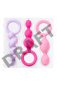 Набор анальных плагов Satisfyer, силикон, ассорти, 13,5 см.