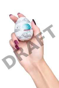 Нереалистичный мастурбатор TENGA №12 Surfer, TPE, белый, 6,1 см