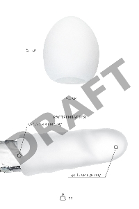 Нереалистичный мастурбатор TENGA №12 Surfer, TPE, белый, 6,1 см