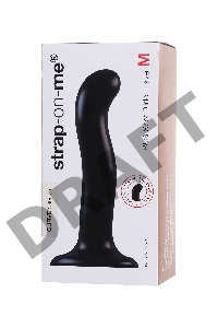 Ремневой нереалистичный страпон Strap-on-me, P&G SPOT, L, силикон, черный, 19 см.