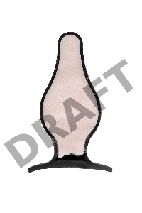 Анальная втулка Erotist Spade L, сайлекспан, чёрный, 11 см