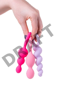 Набор анальных плагов Satisfyer, силикон, ассорти, 13,5 см.