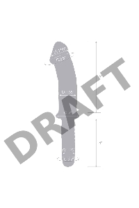 Большой двусторонний стимулятор 11 REALISTIC DOUBLE ENDED