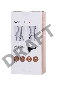 Ремневой нереалистичный страпон Strap-on-me, P&G SPOT, L, силикон, черный, 19 см.