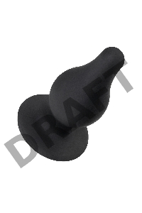 Анальная втулка Erotist Spade L, сайлекспан, чёрный, 11 см