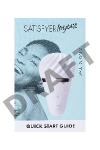 Вибромассажер Satisfyer  Layon 4, Sweet sensation, силикон, белый, 9,6 см.