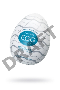 Нереалистичный мастурбатор TENGA №13 Wavy II, TPE, белый, 6,1 см