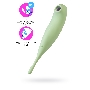 Вакуум-волновой бесконтактный стимулятор клитора Satisfyer Twirling Pro, силикон, зеленый