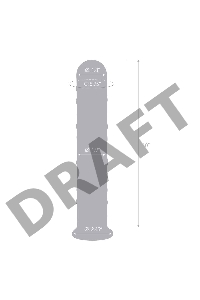 Прямой стеклянный фаллос с массажным рельефом 10 EXTRA LARGE GLASS DILDO