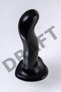 Ремневой нереалистичный страпон Strap-on-me, P&G SPOT, L, силикон, черный, 19 см.