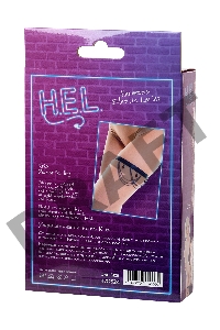 Украшение на ногу H.E.L. Kris, текстиль, черный, OS