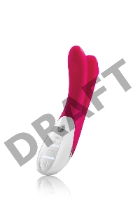 Ярко-розовый вибратор Mystim Bon Aparte - 25 см.