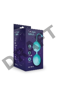 Шарики Кегеля со смещенным центром тяжести Sirius, 3,5 x 14 см , цвет аквамарин