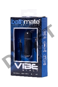 Вибропуля Bathmate Vibe Bullet Black, перезаряжаемая, водонепронецаемая, пластик, черная