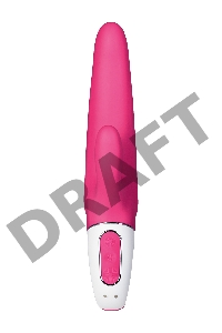 Нереалистичный вибратор Satisfyer Vibes Mr. Rabbit, силикон, красный, 22,1 см.