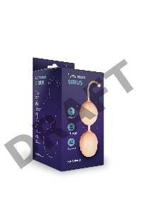 Шарики Кегеля со смещенным центром тяжести Sirius, 3,5 x 14 см , цвет слоновая кость