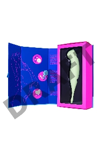 Вакуум-волновой бесконтактный стимулятор клитора Satisfyer Twirling Pro, силикон, зеленый