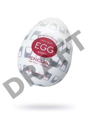 Нереалистичный мастурбатор TENGA №14 Boxy, TPE, белый, 6,1 см