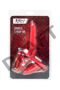 Страпон на креплении Black&Red by TOYFA, силикон, красный, 24 см