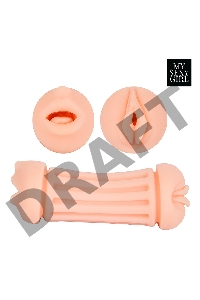 Двусторонний мастурбатор - ротик и вагина