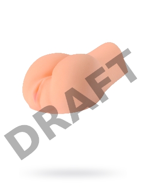 Вибромастурбатор реалистичный вагина+анус, XISE, TPR, телесный, 17 см.