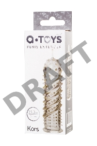 Насадка на пенис TOYFA A-Toys, TPR, прозрачный, 15,3 см