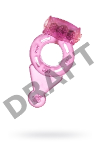 Виброкольцо TOYFA, TPE, розовый