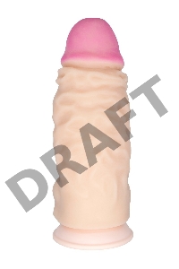 Вибратор СУПЕРГИГАНТ Неоскин на присоске (USB) в коробке, L 335 мм D 107 мм