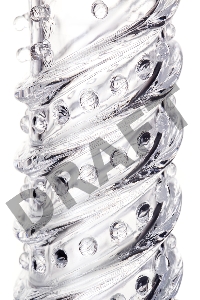 Насадка на пенис TOYFA A-Toys, TPR, прозрачный, 15,3 см